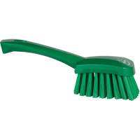 Short-Handled Washing Brush, Soft Bristles, 10-1/2" Long, Green Planification Entrepots Molloy