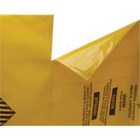 Hazardous Waste Liners, Asbestos, 40" L x 26" W, 3 mils Planification Entrepots Molloy