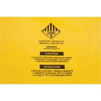 Hazardous Waste Liners, Asbestos, 40" L x 26" W, 3 mils Planification Entrepots Molloy