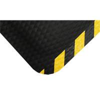 Tapis Hog Heaven, Losange, 4-4/5' x 8' x 5/8", Noir/Jaune, Nitrile Planification Entrepots Molloy