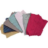 Recycled Material Wiping Rags, Fleece, Mix Colours, 10 lbs. JQ108 | Planification Entrepots Molloy