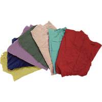 Recycled Material Wiping Rags, Fleece, Mix Colours, 25 lbs. JQ109 | Planification Entrepots Molloy