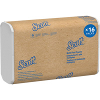 Scott<sup>®</sup> 100% Recycled Fiber Multifold Paper Towels, 1 Ply, 9-2/5" L x 9-1/5" W, 250 /Pack JQ121 | Planification Entrepots Molloy