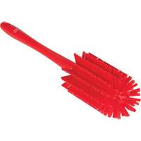 Medium Brush with Handle, Stiff Bristles, 17" Long, Red JQ185 | Planification Entrepots Molloy