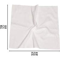 Washable Cleaning Cloths, Microfibre, White Planification Entrepots Molloy