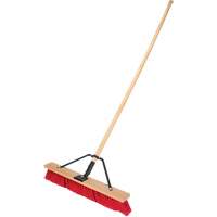 Balai-brosse &agrave; manche renforc&eacute;, 24", Moyen, Soies PVC Planification Entrepots Molloy