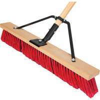 Balai-brosse &agrave; manche renforc&eacute;, 24", Moyen, Soies PVC Planification Entrepots Molloy