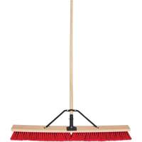 Balai-brosse &agrave; manche renforc&eacute;, 36", Moyen, Soies PVC Planification Entrepots Molloy