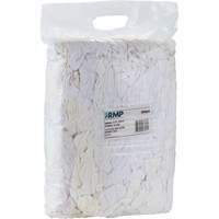 Wiper Rags, Fleece, White, 10 lbs. Planification Entrepots Molloy