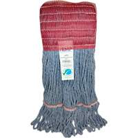 Wide-Band Mop Head, Antimicrobial/Floor Finishing/Specialty, Cotton/Rayon/Synthetic, Loop Style Planification Entrepots Molloy