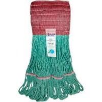 Wide-Band Mop Head, Antimicrobial/Floor Finishing/Specialty, Cotton/Rayon/Synthetic, Loop Style Planification Entrepots Molloy