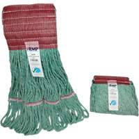 Wide-Band Mop Head, Antimicrobial/Floor Finishing/Specialty, Cotton/Rayon/Synthetic, Loop Style Planification Entrepots Molloy