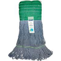 Wide-Band Mop Head, Antimicrobial/Floor Finishing/Specialty, Cotton/Rayon/Synthetic, Loop Style Planification Entrepots Molloy