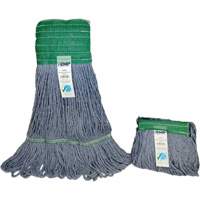 Wide-Band Mop Head, Antimicrobial/Floor Finishing/Specialty, Cotton/Rayon/Synthetic, Loop Style Planification Entrepots Molloy