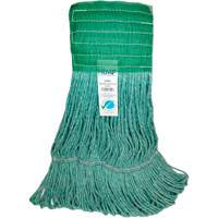 Wide-Band Mop Head, Antimicrobial/Floor Finishing/Specialty, Cotton/Rayon/Synthetic, Loop Style Planification Entrepots Molloy
