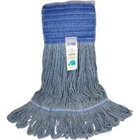 Wide-Band Mop Head, Antimicrobial/Floor Finishing/Specialty, Cotton/Rayon/Synthetic, Loop Style Planification Entrepots Molloy