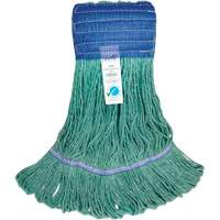 Wide-Band Mop Head, Antimicrobial/Floor Finishing/Specialty, Cotton/Rayon/Synthetic, Loop Style Planification Entrepots Molloy