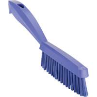 Narrow Hand Brush with Short Handle, Extra Stiff Bristles, 11-4/5" Long, Purple Planification Entrepots Molloy