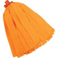 Socket Mop, Orange, Microfibre, Cut Style Planification Entrepots Molloy