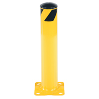 Butoir de s&eacute;curit&eacute;, Acier, 24" h x 4,5" la, Jaune Planification Entrepots Molloy