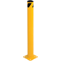 Borne, Acier, 42" h x 5-1/2" la, Jaune Planification Entrepots Molloy