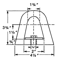 D&eacute;fenses de quai en caoutchouc refoul&eacute;, Caoutchouc, 4-1/2" la x 12" lo x 3-3/4" p Planification Entrepots Molloy
