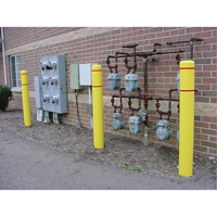 Capuchons en polyethylene pour borne de protection, 6-5/8" dia. x 60" l, Jaune Planification Entrepots Molloy