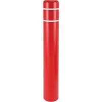 Capuchons en polyethylene pour borne de protection, 4-1/2" dia. x 52" l, Rouge Planification Entrepots Molloy