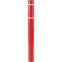 Capuchons en polyethylene pour borne de protection, 6-5/8" dia. x 60" l, Rouge Planification Entrepots Molloy