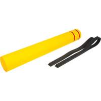 Polyethylene Bollard Cover, 6-5/8" Dia. x 52" L, Red/Yellow Planification Entrepots Molloy