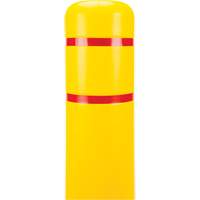 Polyethylene Bollard Cover, 6-5/8" Dia. x 60" L, Red/Yellow Planification Entrepots Molloy