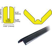 Butoir de protection de rebords mod&egrave;le W 1M, Longueur 3.25' Planification Entrepots Molloy