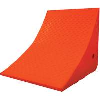 Cale-roue pour &eacute;quipement lourd de 70 tonnes, Ur&eacute;thane, Orange Planification Entrepots Molloy