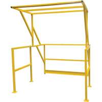 Mezzanine Safety Gate, 70" L x 77" H, 78" Raised, Yellow Planification Entrepots Molloy