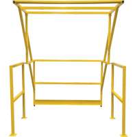 Mezzanine Safety Gate, 70" L x 77" H, 78" Raised, Yellow Planification Entrepots Molloy
