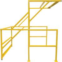 Mezzanine Safety Gate, 70" L x 77" H, 78" Raised, Yellow Planification Entrepots Molloy