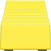 Cale de roue ultra-robuste pour l'exploitation mini&egrave;re Checkers Safety sans support, PEHD, Jaune, 14-1/2" la x 17-1/2" p x 16" h Planification Entrepots Molloy