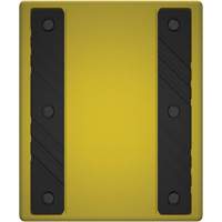 Cale de roue ultra-robuste pour l'exploitation mini&egrave;re Checkers Safety sans support, PEHD, Jaune, 14-1/2" la x 17-1/2" p x 16" h Planification Entrepots Molloy