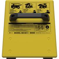 Cale de roue ultra-robuste pour l'exploitation mini&egrave;re Checkers Safety sans support, PEHD, Jaune, 14-1/2" la x 17-1/2" p x 16" h Planification Entrepots Molloy