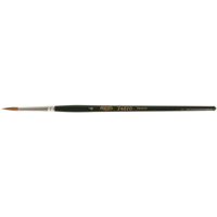 Pinceau d'artiste, Largeur de la brosse de 1/8", Martre rouge, Manche &agrave; Bois Planification Entrepots Molloy