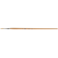 Pinceau de forme ronde en soies blanches pures pour marquage, Largeur de la brosse de 5/32", Soie blanche, Manche &agrave; Bois Planification Entrepots Molloy