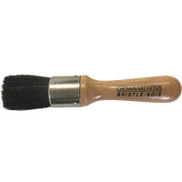 Stencil Brush, Natural Bristles, Wood Handle, 1" Width Planification Entrepots Molloy