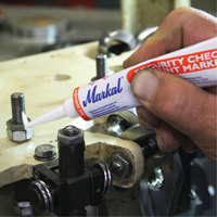 Security Check Paint Marker, 1.7 oz., Tube, White Planification Entrepots Molloy