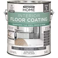 Couche de fond pour syst&egrave;me de rev&ecirc;tement de plancher int&eacute;rieur &agrave; la maison, 3,61 L, &agrave; l'eau, Tr&egrave;s mat, Base &agrave; teinter/Blanc Planification Entrepots Molloy
