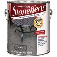 Stoneffects Decorative Concrete Coating, 3.4 L, Solvent-Based, Textured, Grey Planification Entrepots Molloy