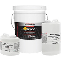 &eacute;poxy d&eacute;coratif 100 % de solides 6700, 3 gal., &eacute;poxy, Tr&egrave;s brillant, Transparent Planification Entrepots Molloy