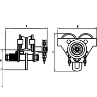 Chariots ajustables, 1000 lb (0,5 tonne) Capacit&eacute;, 2-11/16" - 5-1/4" Planification Entrepots Molloy