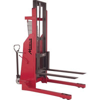 Hydraulic Stacker, Electric Operated, 1500 lbs. Capacity, 96" Max Lift Planification Entrepots Molloy