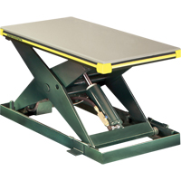 Hydraulic Backsaver Scissor Lift Table, Steel, 24" W x 48" L, 2000 lbs. Capacity Planification Entrepots Molloy