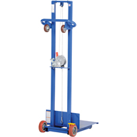 Platform Lift Stacker, Hand Winch Operated, 400 lbs. Capacity, 58" Max Lift Planification Entrepots Molloy